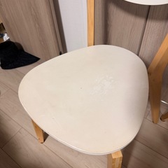 ホワイトチェア 椅子セットの画像