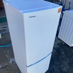 NO B613🌈福岡市内配送設置無料✨🌈GR-P15BS-W 冷蔵庫 BSシリーズ パールホワイト [153L /2ドア /右開きタイプ] の画像