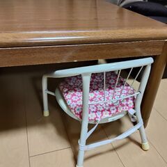 こたつ 机 コードあり すぐ使えますの画像