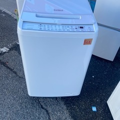 NO B616🌈福岡市内配送設置無料✨🌈全自動洗濯機 ビートウォッシュ ホワイト BW-V80G-W [洗濯8.0kg /簡易乾燥(送風機能) /上開き] 2021年の画像