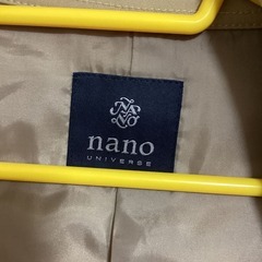nanoUNIVERSE ベージュジャケットコート　メンズXLの画像