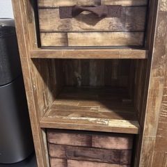 木目アンティークウッド調のチェスト足はアイアン
仕上げの画像