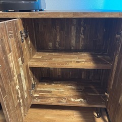 木目アンティークウッド調のチェスト足はアイアン
仕上げの画像