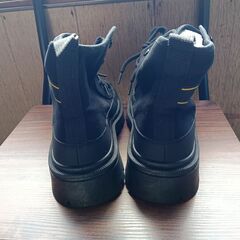 新品 23.5cm レディース ブーツ ブラック 厚底 シューズ ショートブーツ【B082-Z】の画像