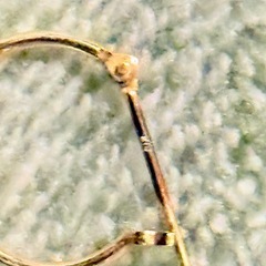 K18 フープピアス 直径　1×13mm 片耳用の画像