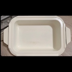 BRUNO コンパクトホット プレートホワイト セラミックコート鍋付きの画像