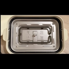 BRUNO コンパクトホット プレートホワイト セラミックコート鍋付きの画像