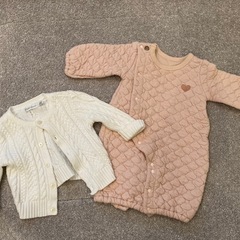 （サイズ70）ベビー衣類6点・寝返り防止クッションの画像
