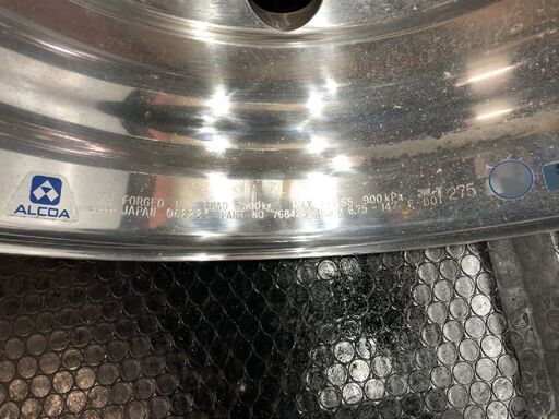 アルミホイール ALCOA アルコア トラックホイール 19.5インチ 2本 6.75J8HPCD275+147 iso方式 平面座 4軸低床　(SHZ012)