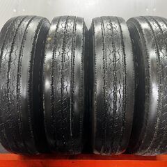 旧車 BS DURAVIS R205 7.00R15LT 8PR 夏タイヤ トヨタ ランクル40 純正ホイール 15インチ 5.5J6HPCD139.7 バリ溝 希少 リング式 (STT039-1)の画像