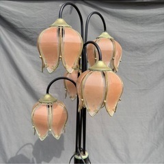 アンティーク　フラワー　スタンドライト　インテリア　フロアランプの画像