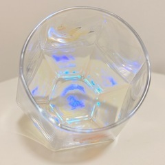 ポケモンセンター限定　オーロラグラス ガラスコップ　ピカチュウ&ミュウの画像