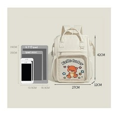 痛バッグ 3way リュック クリアポケット付き 大容量 推し活 ぬい活の画像