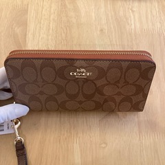 コーチ　シグネチャーブラウン長財布G①【新品未使用】の画像