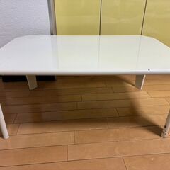ローテーブル　白　折りたためますの画像