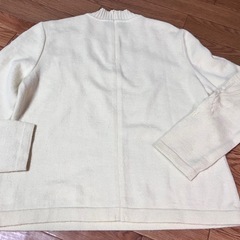 Ｊウールアンゴラ⭕️クリーム色セーターＪ(シミあります)の画像