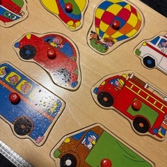 のりもの　つみきぱずパズルの画像