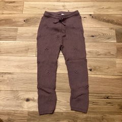 ママラク　ニットリブパンツ　95の画像