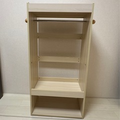 子供部屋収納　子供用収納　ハンガーラック　ランドセル収納　お支度ボックスの画像