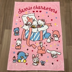 ベビー 幼児 冬用敷きパッド 毛布 ひざかけ タオルケット サンリオ キティちゃんの画像