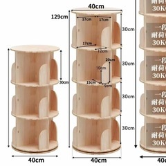 360度回る本棚の画像
