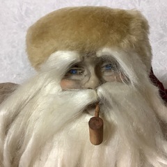 サンタクロース人形　置物　クリスマス　ドール　和紙　飾り　ディスプレイ　約36㎝の画像