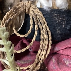 サンタクロース人形　置物　クリスマス　ドール　和紙　飾り　ディスプレイ　約36㎝の画像