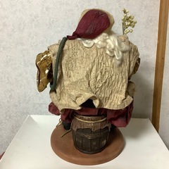 サンタクロース人形　置物　クリスマス　ドール　和紙　飾り　ディスプレイ　約36㎝の画像