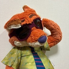 ズートピア ニック 特大ぬいぐるみ サングラス 新品の画像
