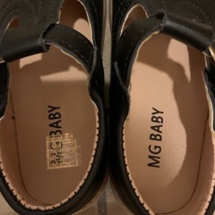 18cm SHEIN シーイン ブラック バレエシューズ ローファー 女の子 キッズ靴 子どもの画像