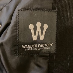 ワンダーファクトリー フォーマルスーツ 120 ストライプ 入学式 卒園式 冠婚葬祭 各種レセプション などイベントの画像