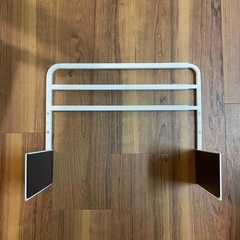 お譲りします！マグネット伸縮洗濯機バスタオルハンガーの画像