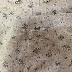 美品 100 テータテート 花柄セットアップ 長袖Tシャツ レギンス パジャマ 女の子 女児 キッズ 子どもの画像