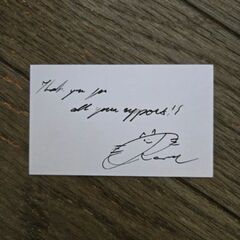 ローランド　直筆　サイン　名刺の画像