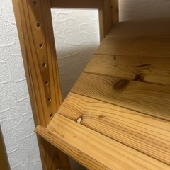 棚 4段 木製収納ラック ウッディラック 斜めラック シェルフの画像