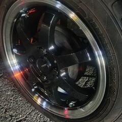 🔶短期出品！アルミホイル165.55.14サマータイヤ！DUNLOPの画像