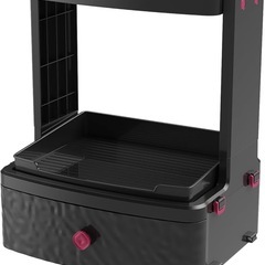 化粧品収納ボックス 3段 大容量 引き出し コスメ収納 浴室 化粧台 洗面所 収納ボックス 化粧品 収納 整理簡単 小物入れ 多機能 コスメボックス ブラック 幅27×奥行21×高さ33cmの画像