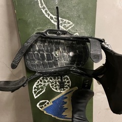 スノーボード バートン BURTON スノボ 板　オフトレ用(ダリング済) 148cm メンズ　ビンディング付の画像