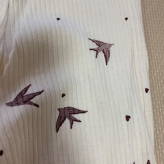 新品 美品 105cm H&M 無地 蝶々 リブレギンス セット  女の子 子ども服 女児 キッズの画像