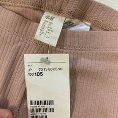 新品 美品 105cm H&M 無地 蝶々 リブレギンス セット  女の子 子ども服 女児 キッズの画像
