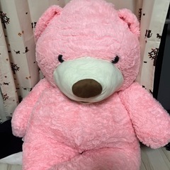 大きい　くま　ぬいぐるみ　200cm　ピンクの画像