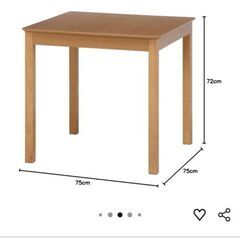 美品　引取り希望　ダイニングテーブル２人掛けの画像