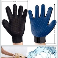 先着順❗️新品　グルーミンググローブ 　　ペットブラシ  両手セット　ピンク色　　🐕🐈🐇⁈の画像