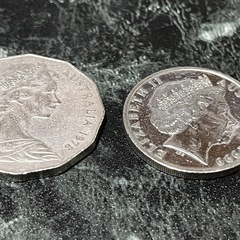 オーストラリア　コインの画像