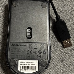 Lenovo レノボ　有線　マウスの画像