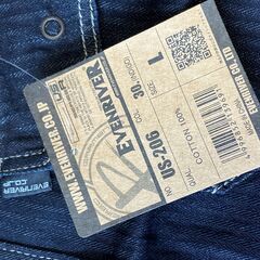 イーブンリバー（Evenriver）ヘリンボンシャツ US-206 インディゴブルー メンズ 作業着 カジュアル Lの画像