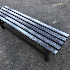 アルミ縁台 アルミベンチ ガーデンベンチ 150cm×36cm×高さ40cm 表面塗装剥げてます 格安❗️の画像