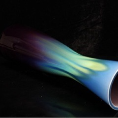 人間国宝 徳田八十吉 花瓶 共箱付きの画像