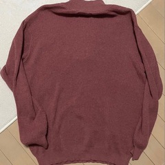 MIERU AVANT-GARDE ハーフジップニット ワインレッド　値下げ⭕️の画像