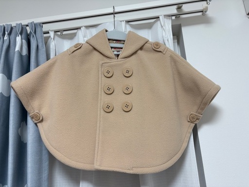 【美品】ミキハウス　ベビーポンチョ